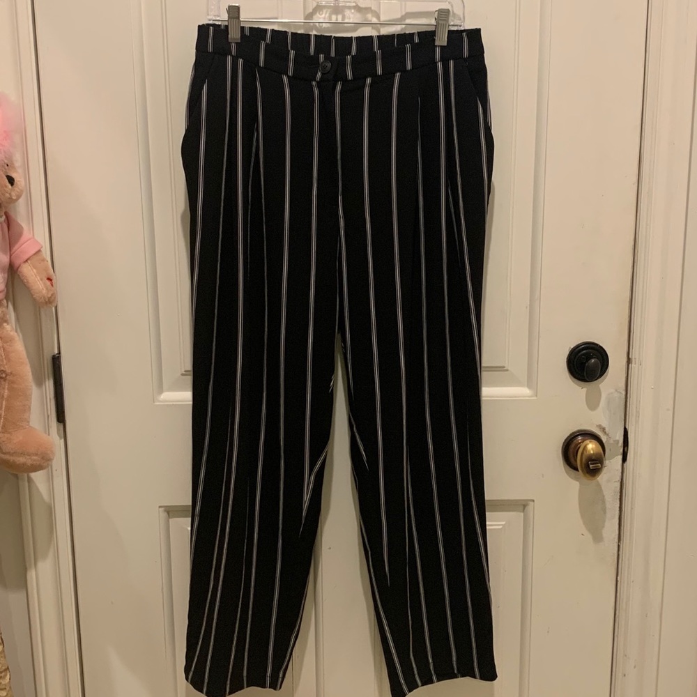 Very Cute Black and White Striped Pants.